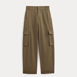 Everlane Wide Leg Cargo Trouser in Deep Taupe